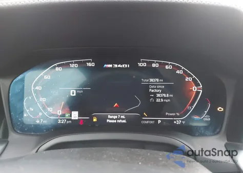 2021 BMW 3 Series M340I xDrive z USA, uszkodzony, nr VIN 3MW5U9J09M8C08464